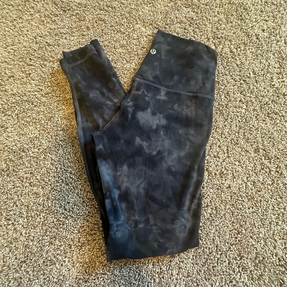 lululemon athletica Black Tie-Dye Align Leggings